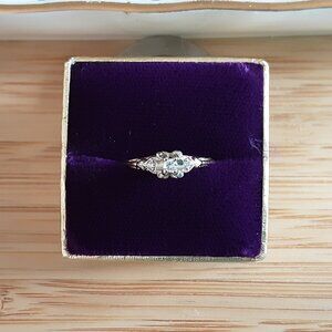 Romantic Diamond Ring set in 14K Gold
